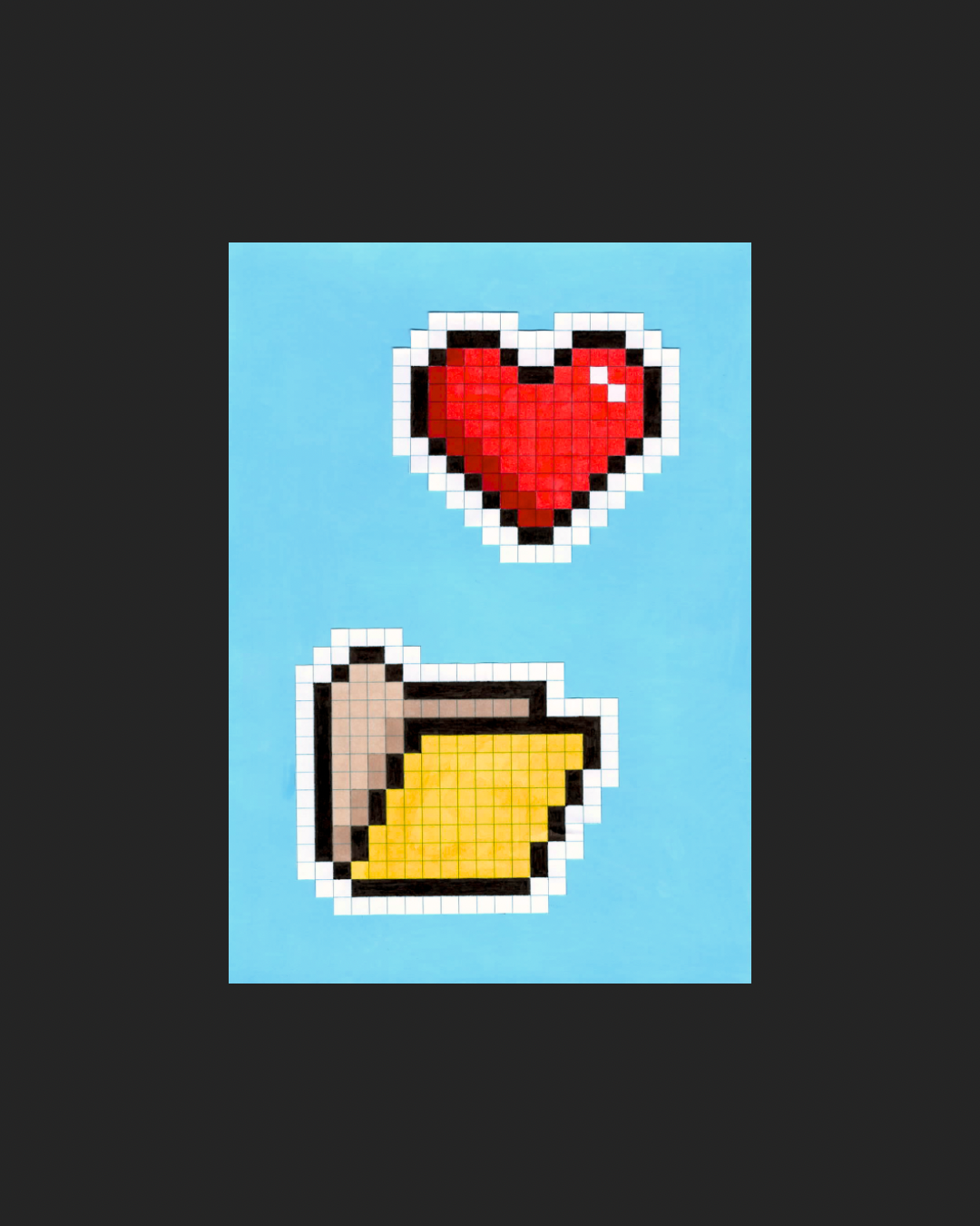 Konsttryck: Pixlar