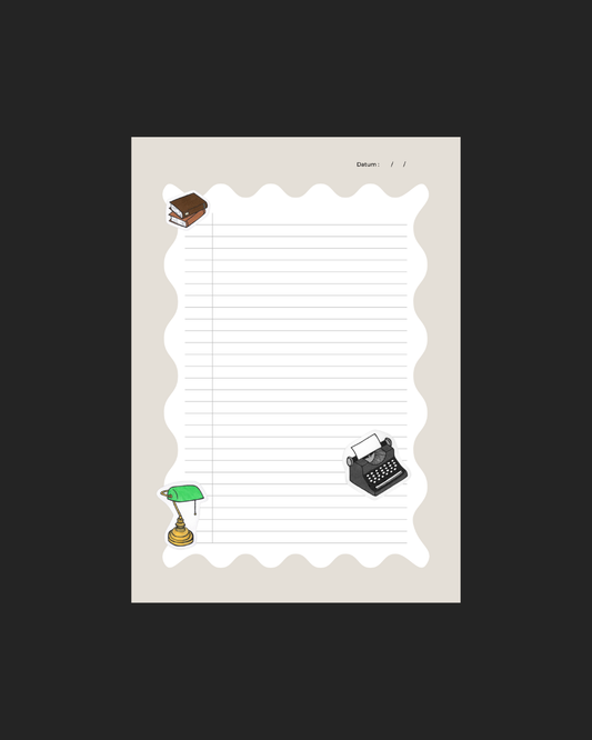 Brevpapper: Skrivkonst (A4 + kuvert)