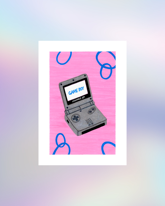 Konsttryck: Game Boy Advance SP