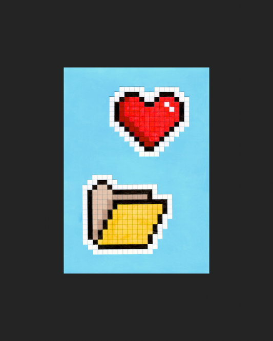 Konsttryck: Pixlar