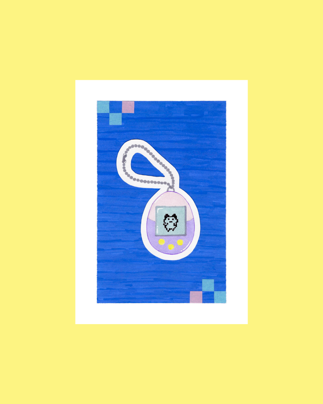 Konsttryck: Tamagotchi